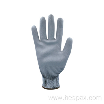 Hespax Mechanic Safety Anti Cut Workers Rubber Gloves